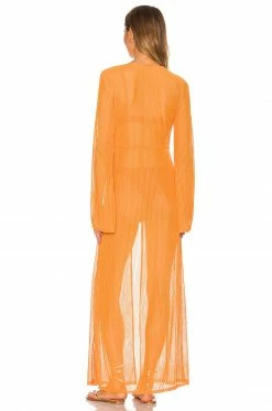 Camila Coelho Nikki Robe In Rustic Orange -CAMILA COELHO Sales COEL WO26 V4