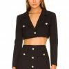 Camila Coelho Becka Crop Blazer In Black -CAMILA COELHO Sales COEL WO28 V1
