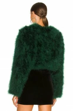 Camila Coelho Lincoln Jacket In Deep Green -CAMILA COELHO Sales COEL WO29 V3