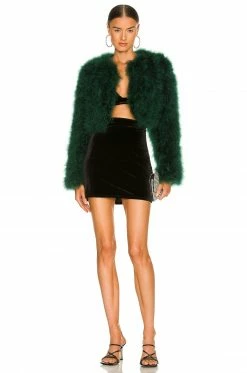 Camila Coelho Lincoln Jacket In Deep Green -CAMILA COELHO Sales COEL WO29 V4