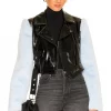 Camila Coelho Florencia Moto Jacket In Black & Blue -CAMILA COELHO Sales COEL WO31 V1