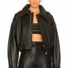 Camila Coelho Raven Leather Jacket In Black -CAMILA COELHO Sales COEL WO34 V1