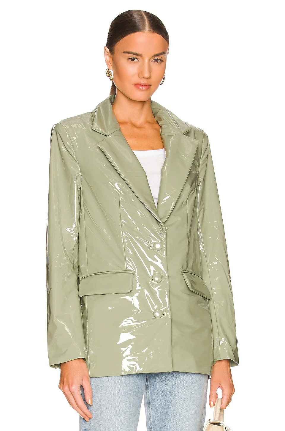 Camila Coelho Kaden Jacket In Sage 4 Camila Coelho Kaden Jacket In Sage - Image 2