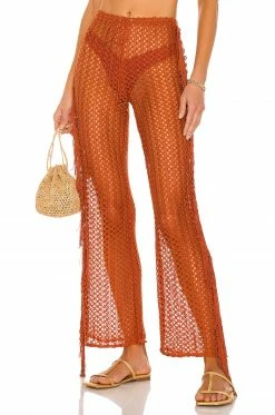 Camila Coelho Kira Pants In Rust