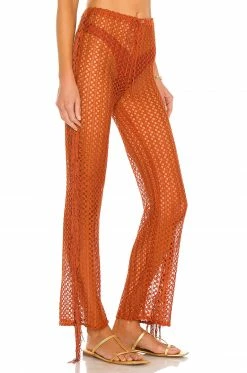 Camila Coelho Kira Pants In Rust -CAMILA COELHO Sales COEL WP43 V2