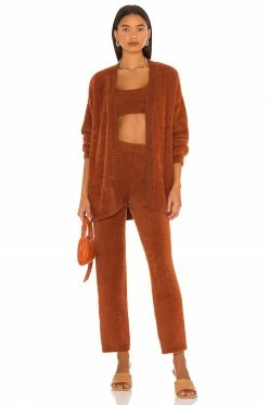 Camila Coelho Alondra Pant In Chocolate -CAMILA COELHO Sales COEL WP49 V4