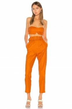 Camila Coelho Quinn Trouser In Desert Orange -CAMILA COELHO Sales COEL WP4 V4