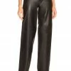 Camila Coelho Jess Leather Pant In Black -CAMILA COELHO Sales COEL WP66 V1