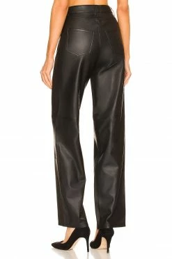 Camila Coelho Jess Leather Pant In Black -CAMILA COELHO Sales COEL WP66 V3