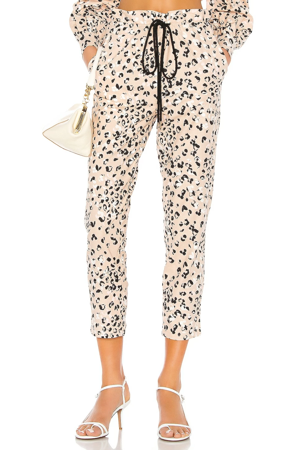 Camila Coelho Wren Pant In Tan Leopard 3 Camila Coelho Wren Pant In Tan Leopard