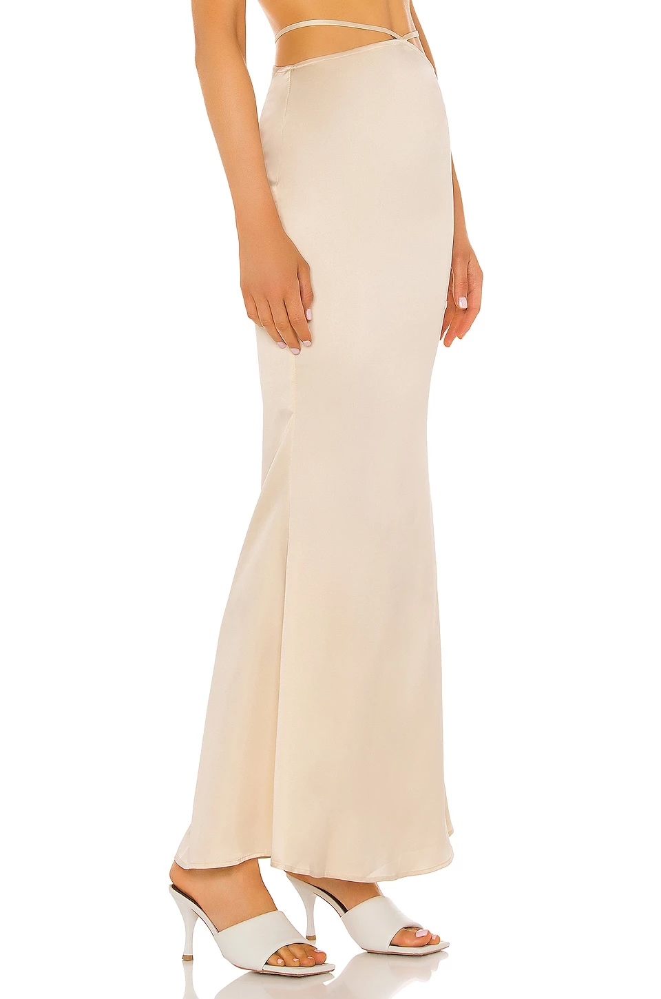 Camila Coelho Jaida Maxi Skirt In Vanilla 4 Camila Coelho Jaida Maxi Skirt In Vanilla - Image 2