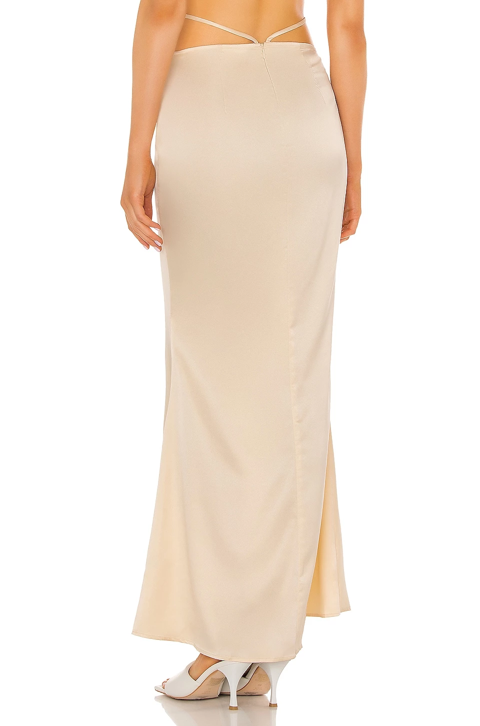 Camila Coelho Jaida Maxi Skirt In Vanilla 5 Camila Coelho Jaida Maxi Skirt In Vanilla - Image 3