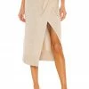 Camila Coelho Mimmi Wrap Skirt In Toffee