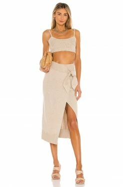 Camila Coelho Mimmi Wrap Skirt In Toffee -CAMILA COELHO Sales COEL WQ50 V4