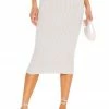 Camila Coelho Gabby Midi Skirt In Ice Blue -CAMILA COELHO Sales COEL WQ56 V1