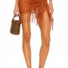 Camila Coelho Vera Wrap Skirt In Rust