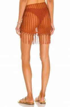 Camila Coelho Vera Wrap Skirt In Rust -CAMILA COELHO Sales COEL WQ59 V3