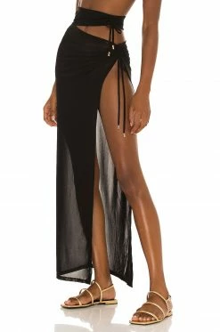 Camila Coelho Emily Skirt In Black