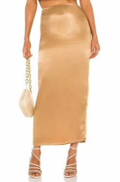 Camila Coelho Selina Maxi Skirt In Toffee