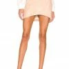 Camila Coelho Luci Leather Mini Skirt In Nude -CAMILA COELHO Sales COEL WQ95 V1