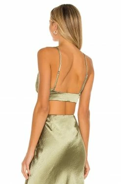 Camila Coelho Michelle Crop Top In Sage 8 Camila Coelho Michelle Crop Top In Sage -CAMILA COELHO Sales COEL WS104 V3