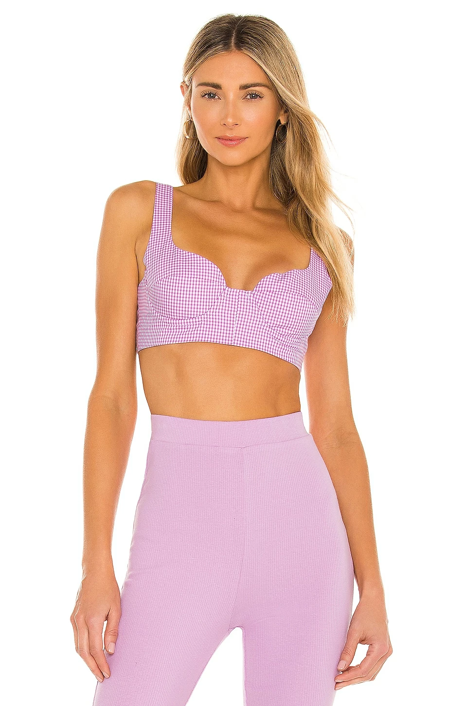 Camila Coelho Demi Crop Top In Pink Lilac 3 Camila Coelho Demi Crop Top In Pink Lilac