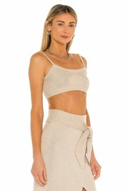 Camila Coelho Mimmi Cropped Tank In Toffee -CAMILA COELHO Sales COEL WS120 V2