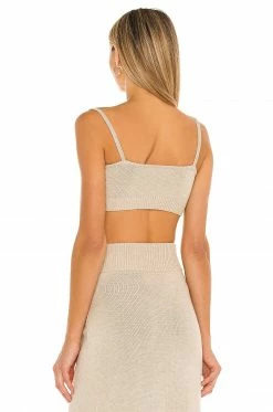 Camila Coelho Mimmi Cropped Tank In Toffee -CAMILA COELHO Sales COEL WS120 V3