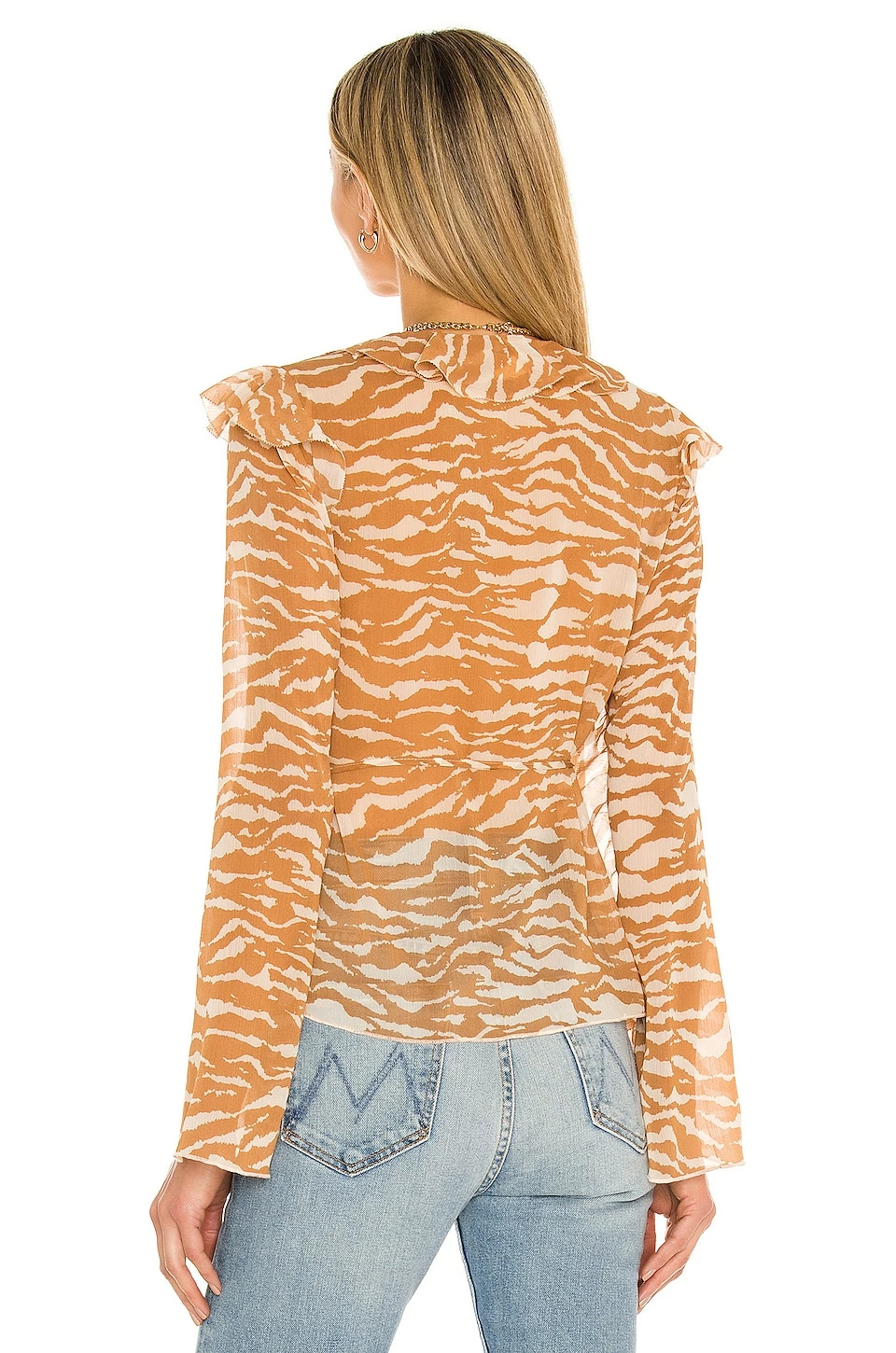 Camila Coelho Sky Wrap Top In Brown Zebra 5 Camila Coelho Sky Wrap Top In Brown Zebra - Image 3