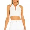 Camila Coelho Briella Crop Tank In Ivory -CAMILA COELHO Sales COEL WS130 V1