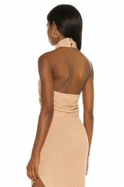 Camila Coelho Lyon Top In Tan -CAMILA COELHO Sales COEL WS147 V3