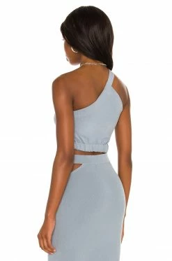 Camila Coelho Dominic Top In Muted Blue -CAMILA COELHO Sales COEL WS155 V3