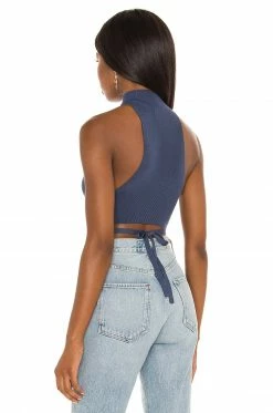 Camila Coelho Adona Top In Stormy Blue -CAMILA COELHO Sales COEL WS163 V3