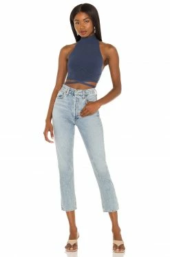 Camila Coelho Adona Top In Stormy Blue -CAMILA COELHO Sales COEL WS163 V4