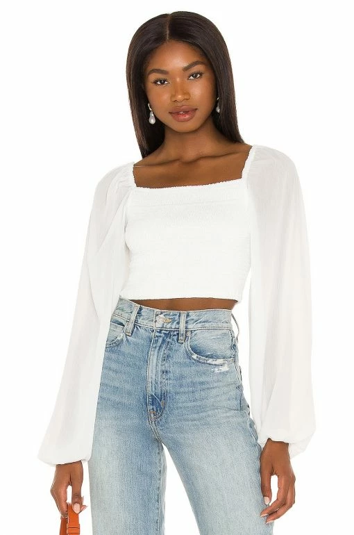 Camila Coelho Poesia Top In White -CAMILA COELHO Sales COEL WS164 V1