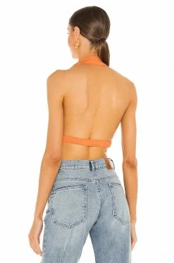 Camila Coelho Maddie Top In Peach 8 Camila Coelho Maddie Top In Peach -CAMILA COELHO Sales COEL WS165 V3