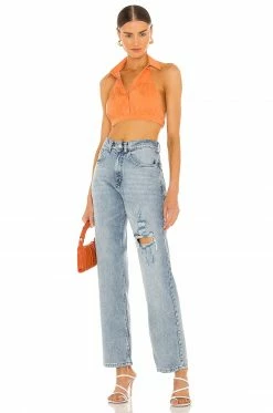 Camila Coelho Maddie Top In Peach 9 Camila Coelho Maddie Top In Peach -CAMILA COELHO Sales COEL WS165 V4