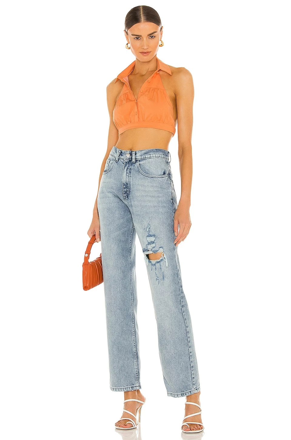 Camila Coelho Maddie Top In Peach 6 Camila Coelho Maddie Top In Peach - Image 4