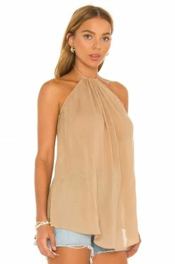Camila Coelho Diara Halter Tunic In Hazelnut 7 Camila Coelho Diara Halter Tunic In Hazelnut -CAMILA COELHO Sales COEL WS168 V2