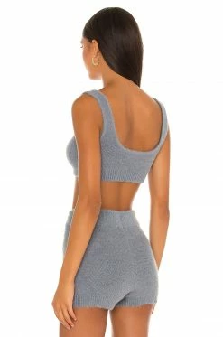 Camila Coelho Toni Knit Top In Slate -CAMILA COELHO Sales COEL WS171 V3