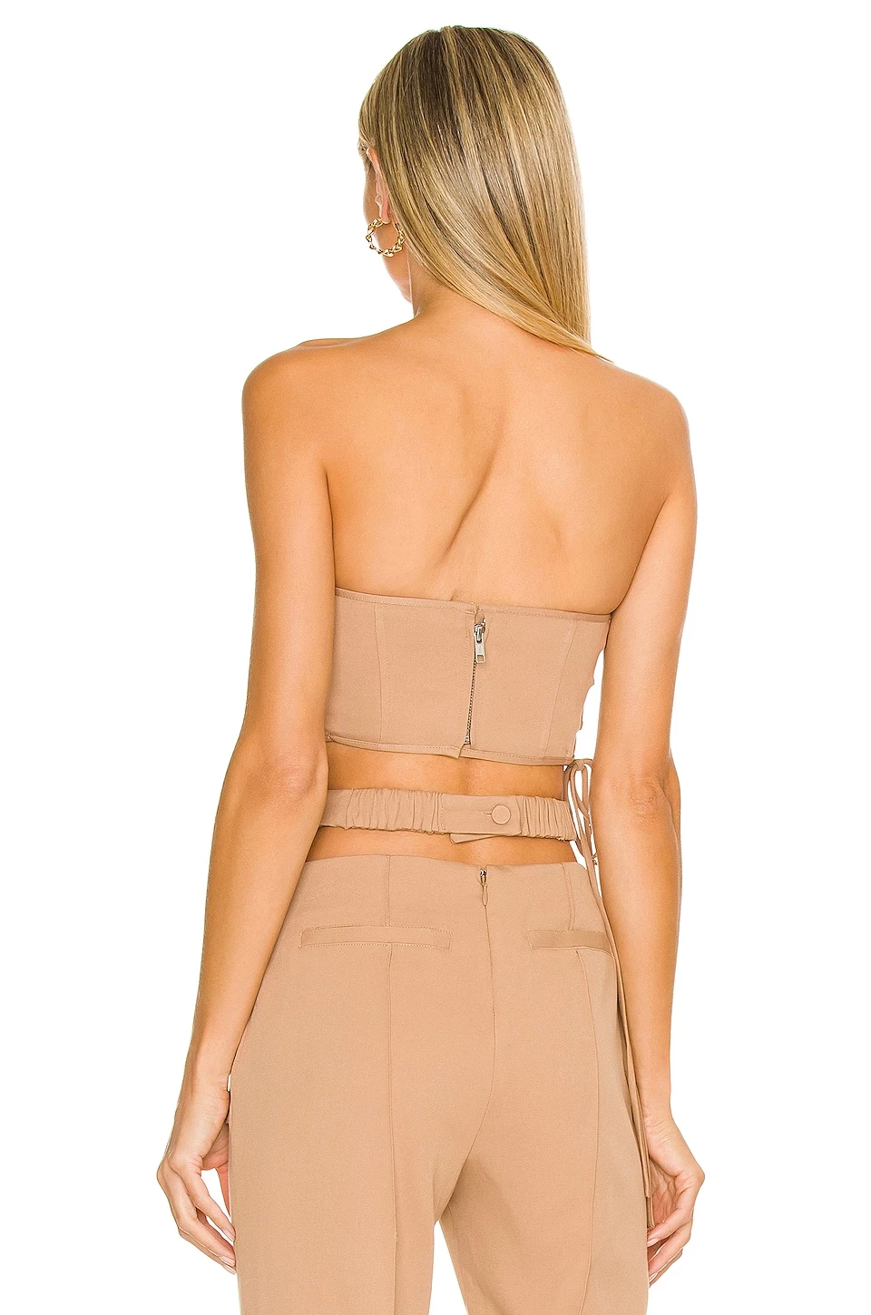 Camila Coelho Kyla Bustier In Taupe 5 Camila Coelho Kyla Bustier In Taupe - Image 3