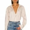 Camila Coelho Kristiana Oversized Shirt In Beige 1 Camila Coelho Kristiana Oversized Shirt In Beige -CAMILA COELHO Sales COEL WS175 V1