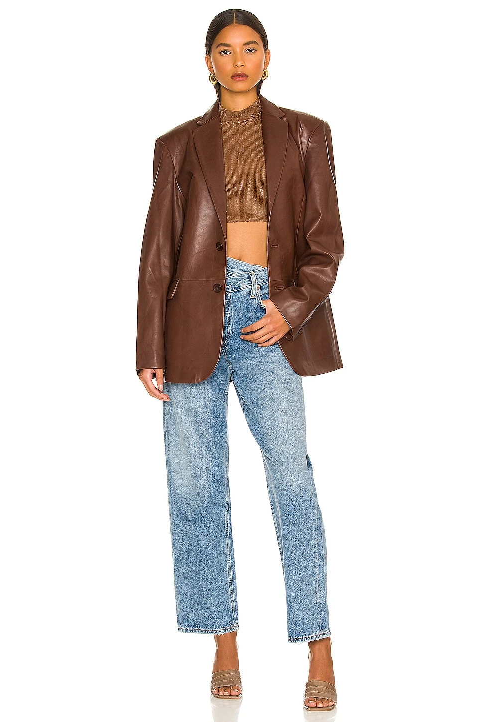 Camila Coelho Adalyn Tank In Brown 6 Camila Coelho Adalyn Tank In Brown - Image 4