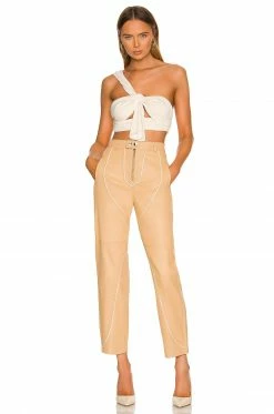 Camila Coelho Jalena Top In Beige -CAMILA COELHO Sales COEL WS187 V4