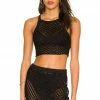 Camila Coelho Offshore Crop In Black 2 Camila Coelho Offshore Crop In Black -CAMILA COELHO Sales COEL WS189 V1