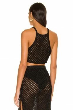 Camila Coelho Offshore Crop In Black 9 Camila Coelho Offshore Crop In Black -CAMILA COELHO Sales COEL WS189 V3