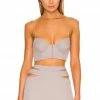 Camila Coelho Clara Bustier In Grey -CAMILA COELHO Sales COEL WS190 V1