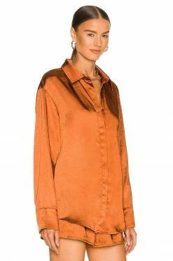 Camila Coelho Amber Top In Brown 9 Camila Coelho Amber Top In Brown -CAMILA COELHO Sales COEL WS197 V3