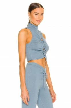 Camila Coelho Aviva Top In Blue -CAMILA COELHO Sales COEL WS208 V2