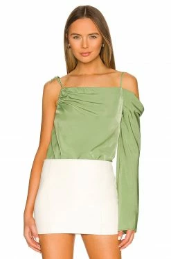 Camila Coelho Kimley Bodysuit In Jade Green